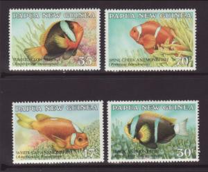 Papua New Guinea 659-662 Fish MNH VF