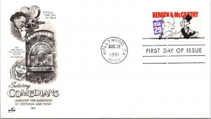 FDC 1991 SC #2566 Artcraft, Bergen & McCarthy - Hollywood CA - Single - J2697