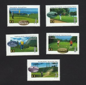 GOLF - Banff, Oakville, Montreal,.. = Canada 1995 #1553-1557 MNH