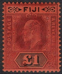 FIJI 1906 KEVII 1 POUND 