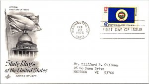 FDC 1976 SC #1682 Artcraft Cachet, Minnesota - Washington DC - Single - J1339