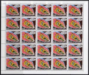 Central African Republic 1985 Sc#779/784 HALLEY'S COMET 6 Mini-Sheetlet ...
