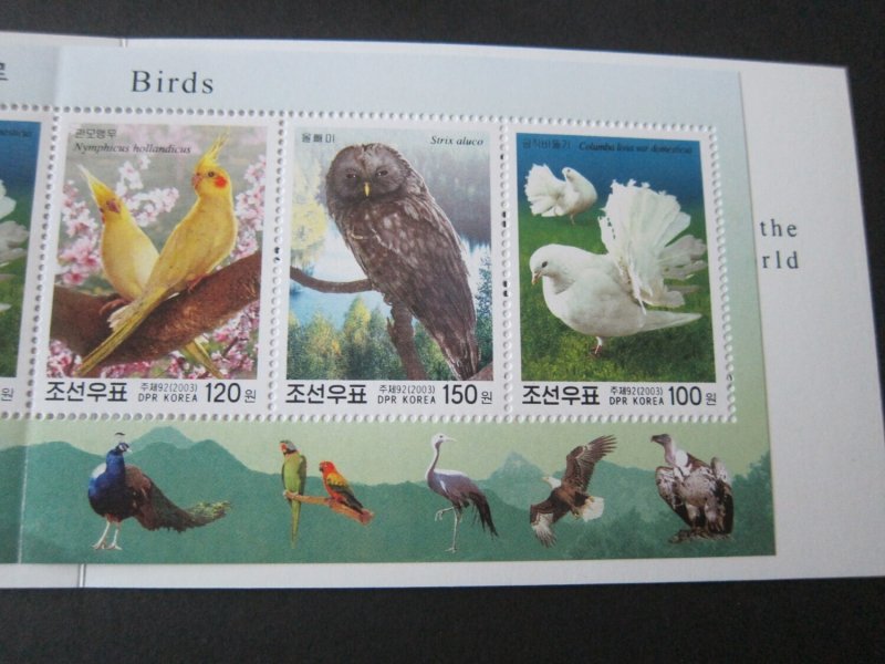 North Korea 2003 Sc 4321a Bird Boklet set MNH