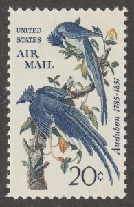 USA, Scott#C71, mint, hinged, airmail, 0.20, birds