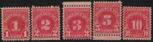 MALACK J80 - J84 F/VF OG NH, nice set ** Stock Photo..MORE.. w6935