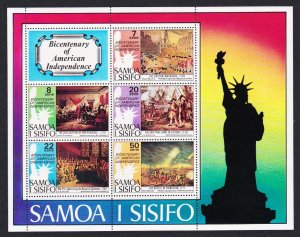 Samoa US Bicentennial MS 1976 MNH SC#432a SG#MS464