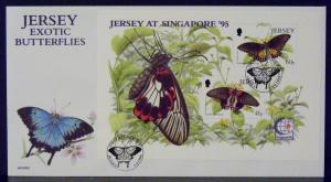 2621  Jersey   FDC w S/S, VF   # 731a   Exotic Butterflies         CV $ 7.00