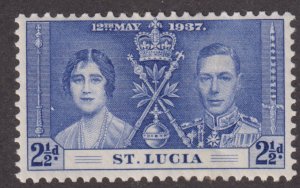 St Lucia 109 King George VI Coronation Issue 1937