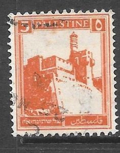 Palestine 67: 5m Citadel, Jerusalem, used, F