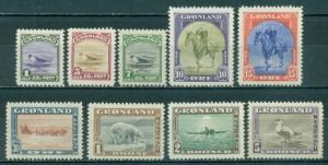 Greenland #10-18  Mint VF NH  CV$450.00