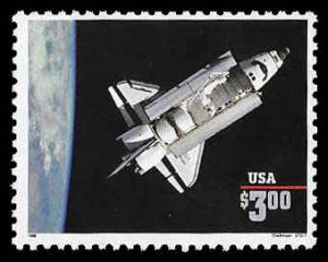 PCBstamps  US #2544b $3.00 Shuttle, Priority Mail, MNH, (7)