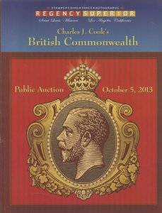 Charles J. Cook's British Commonwealth Collection. 2013 Regency Auction 101