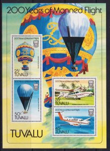 Tuvalu 1983 Anniv. Of First Flight Mint MNH Miniature Sheet SC 211a