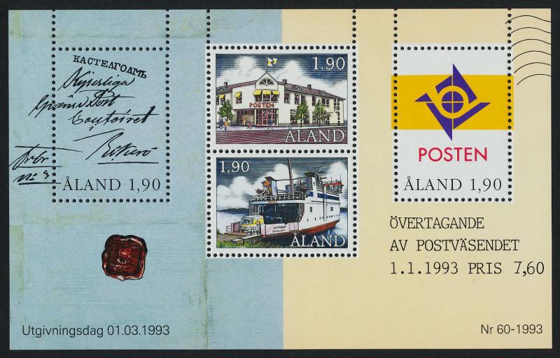 Aland 72 MNH Ship, Vehicle, Architecture, Postal Administration