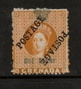 Grenada #15a (SG #29a) Very Fine Mint Unsevered Rare Pair Unused (No Gum) 