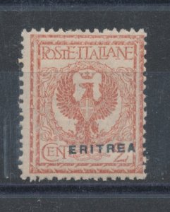 1924 ERITREA, 78cd - 2 cent brown red overprint moved right MNH**