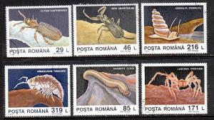 Romania Cave Arachnids 3875-3880 CTO  VF NH