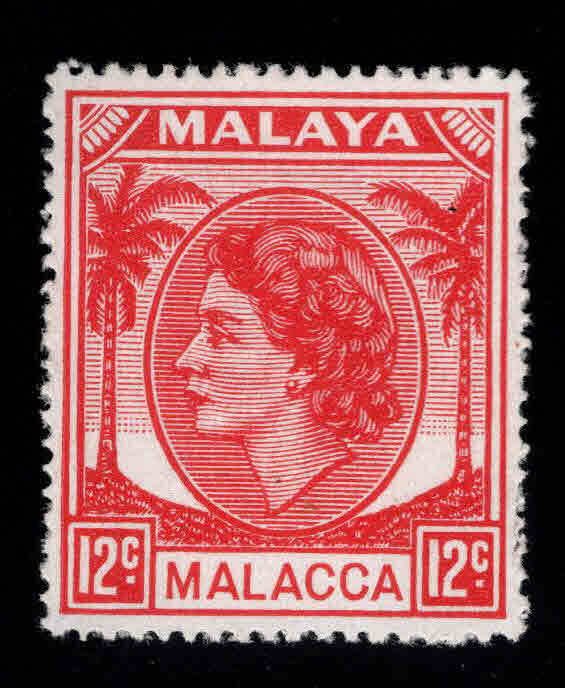 Malaya Malacca Scott 36 MH* QE2 stamp