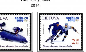 COLOR PRINTED LITHUANIA 1990-2019 STAMP ALBUM PAGES (103 illustrated pages)