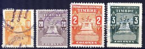 Costa Rica Revenue stamp 4 st. used