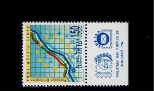 Israel Scott #1129, Tab Single 1992 Complete FVF MNH