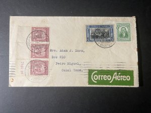 1931 Colombia Airmail Cover Bogota to Pedro Miguel Canal Zone Panama Adam J Dorn