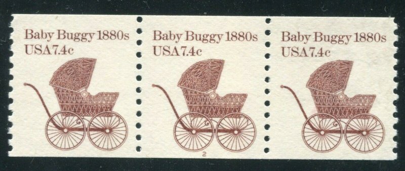 1902, 7.4 cent Baby Buggy, PNC5 #2, MNH