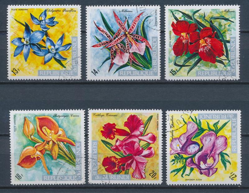 Burundi 1973 Scott C168 .. C173 CTO -  Orchids