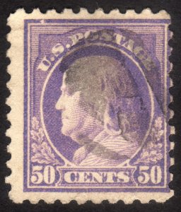 1915, US 50c, Franklin, Used, Sc 440
