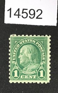 MOMEN: US STAMPS # 581 MINT OG NH LOT #14592