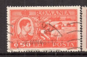 Romania 1947 Early Issue Fine Used 0.50L. NW-230437