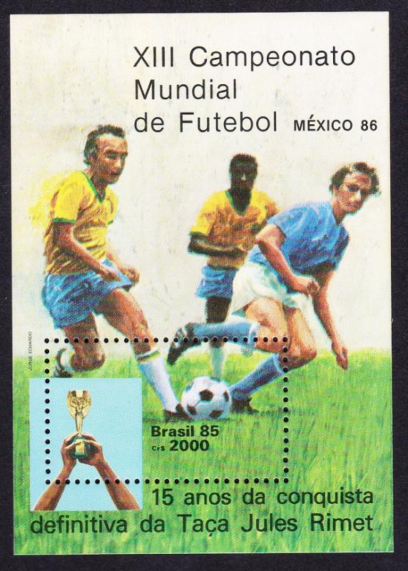 Brazil World Cup Football Championship 1986 D1 SG#2175 SC#2008 CV£8.25