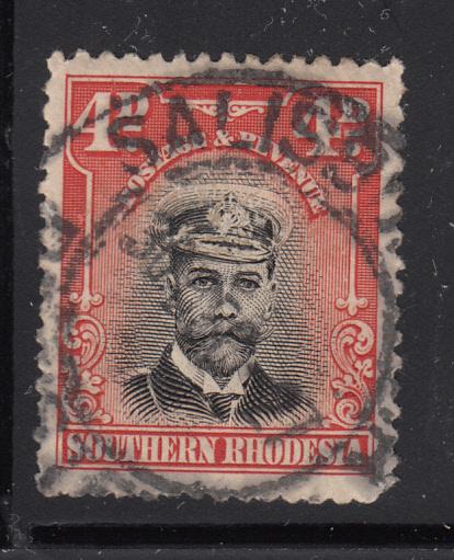 Southern Rhodesia 1924-30 used Scott #6 6p George V CDS Salisbury 