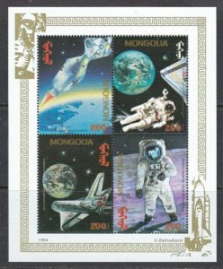 Mongolia 2173a MNH 1994 Anniv of First Moon Landing`