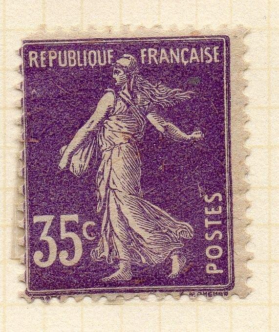 France 1907-13 Sower Issue Fine Mint Hinged 35c. 233721