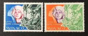 Monaco 1973 #862-3, MNH, CV $1