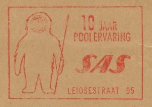 Meter cut Netherlands 1965 Eskimo - Inuit - SAS - Scandinavian Airlines 