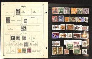 Cyprus Stamp Collection on 29 Scott International Pages, 1880-1986 (BD)