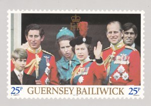 Guernsey # 224a-c. 225a-c & 226, Royal Wedding Maxi Cards, Mint