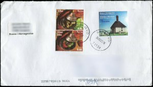 Bosnia/Herzegovina 2019 Sushi & Lighthouse Stamps on Cover (124)