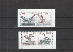 Estonia  Scott#  231-234  Used  (1992 Birds of the Baltic Shores)