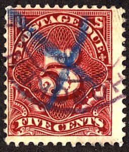 U.S. #J48 Used Blue Cancel