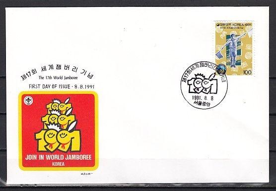 South Korea, Scott cat. 1639, World Scout Jamboree issue. First day cover. *