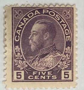 CANADA 1911-1925 #112 King George V 'Admiral' Issue - MH (CV 40$ +)