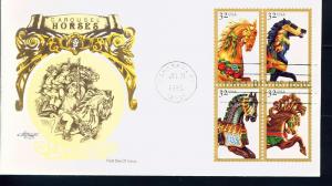 2979a Carousel Horses Block,Artmaster