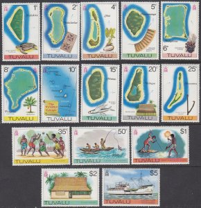 Tuvalu 23-37 MNH CV $30.00