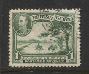 British Guiana - Scott 210 - KGV- Definitive -1934 - FU - Single 1c Stamp