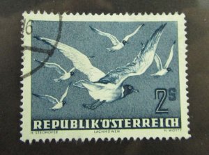 1950 Austria Republik Osterreich - Sc #C56 Birds Swallow - Airmail used stamp