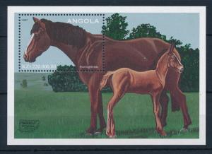 [30871] Angola 1997 Animals Horses MNH Sheet