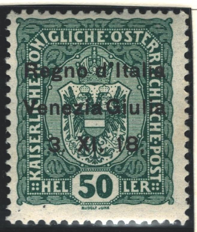 Austria Sc#N11 MH - collectors mark reverse